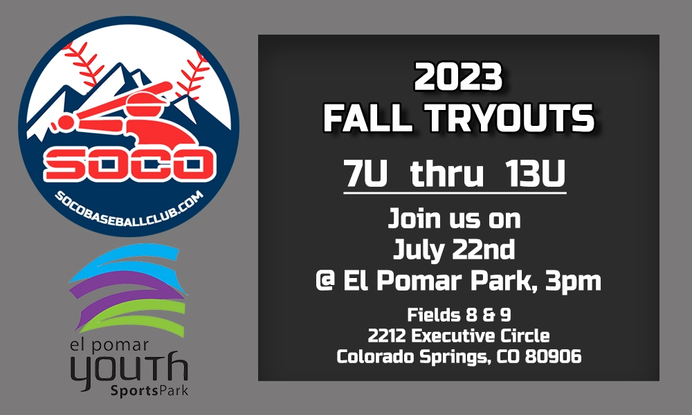 2023 Fall Youth / Kids Baseball Tryouts